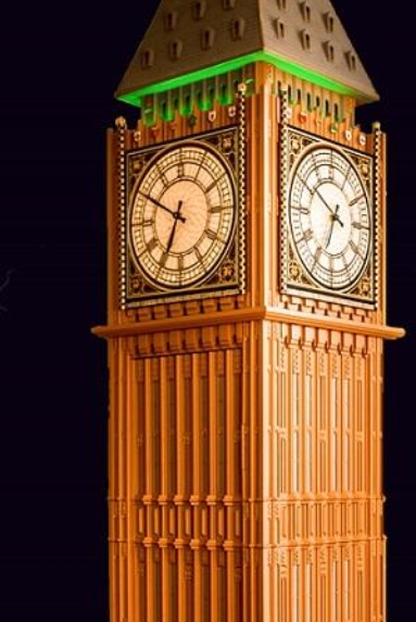 View of the top of the Westminster Clock