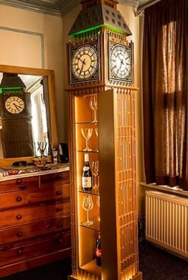 photo of WestminsterClock in the room with the door open to the side