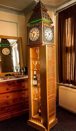 photo of WestminsterClock in the room with the door open to the side