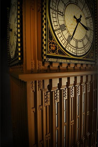 View of the top of the Westminster Clock