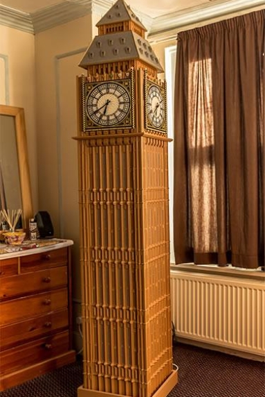 photo of WestminsterClock in room with closed door